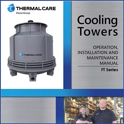 FT fiberglass cooling towers 38 to 120 ton